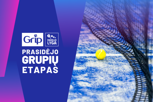 GRIP padelio lyga startuoja
