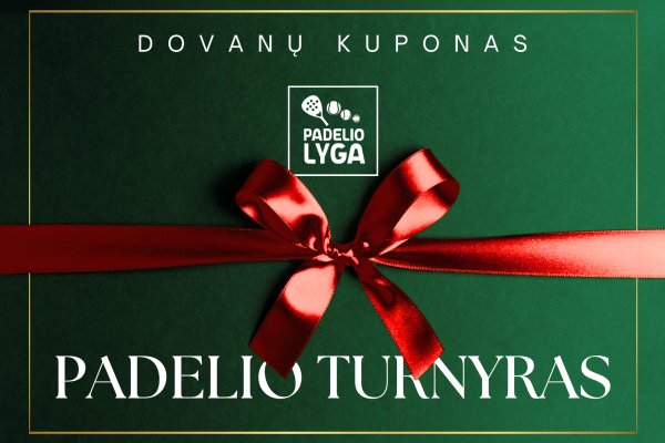 Dovanų kuponas - Grip Padelio lygos tęstinis turnyras dovanų!