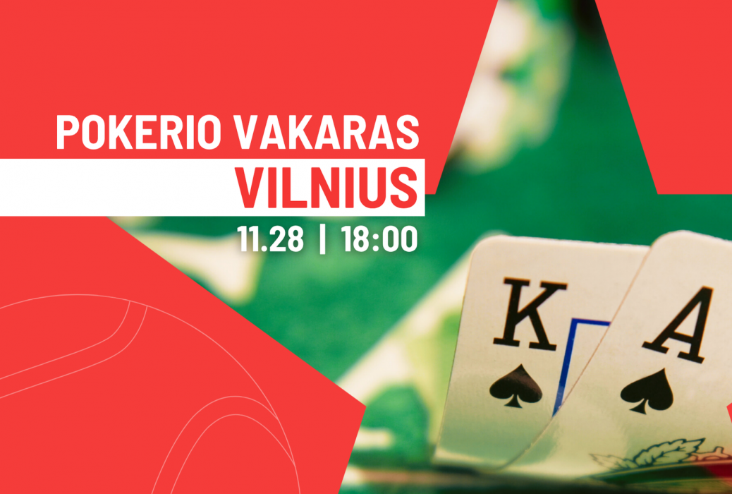 Pokerio turnyras - lapkričio 28 d. Vilniuje