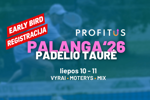 Prasidėjo išankstinė registracija į Palangos PROFITUS padelio taurę