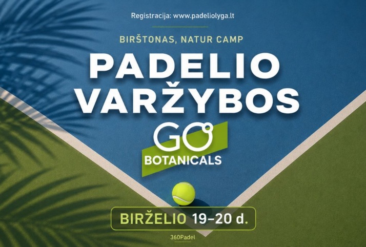 GO BOTANICALS PADELIO VARŽYBOS