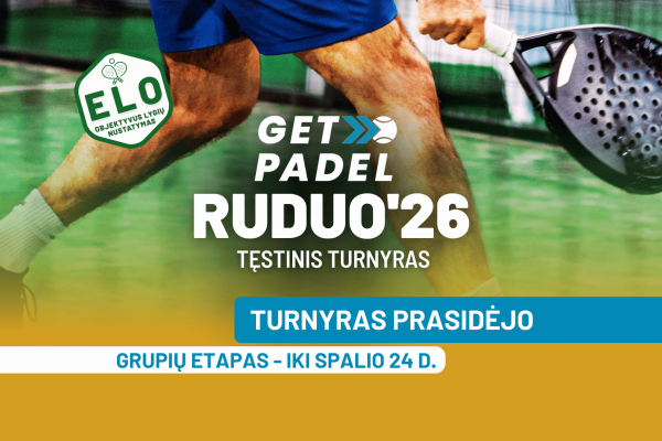 Prasidėjo GetPadel RUDUO'26 grupių etapas